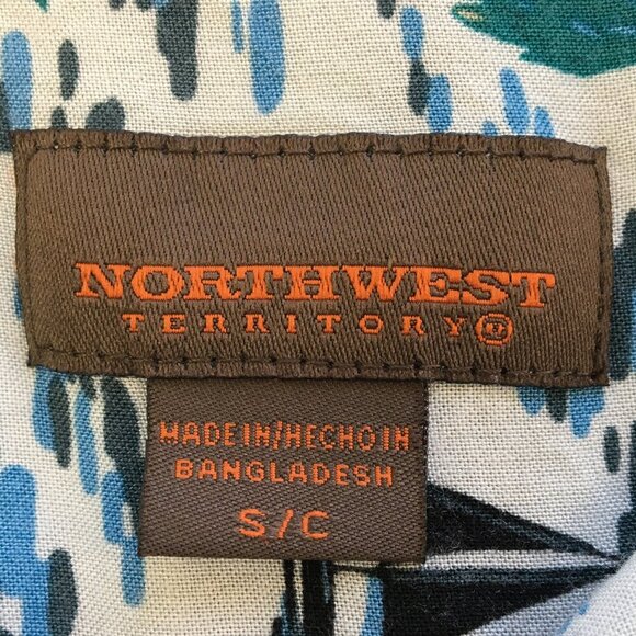 Northwest Territory Men's Short Sleeve Button Down Beachy Hawaiian Shirt Size S - Picture 6 of 7